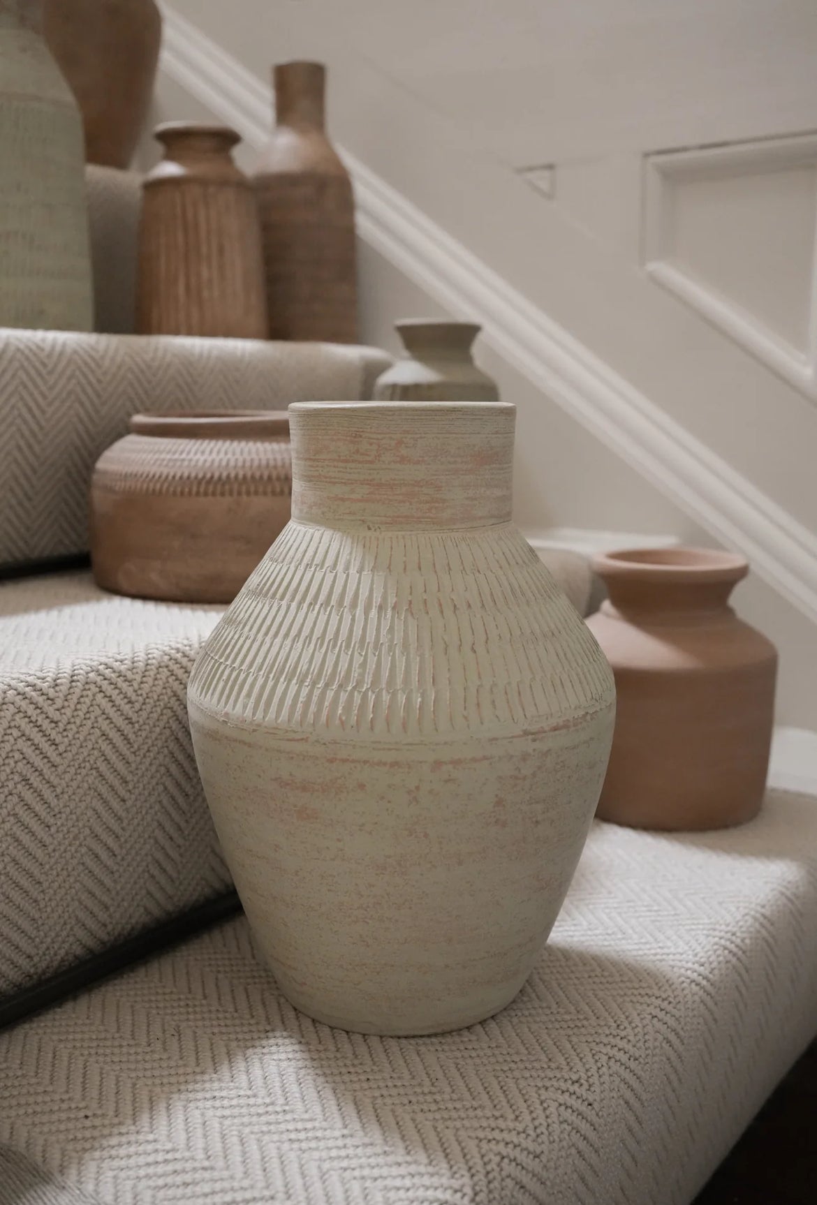 Kemi Terracotta Vase - Green