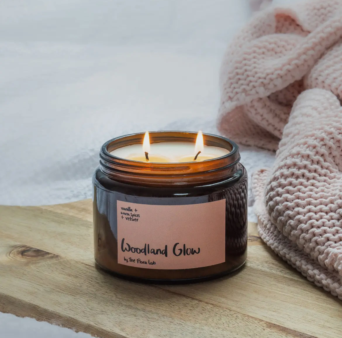 Woodland Glow Candle | Sweet Vanilla | Warm Spices | Vetiver