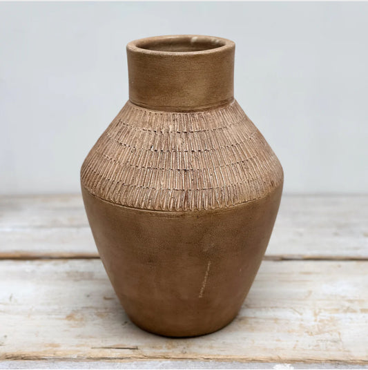 Kemi Terracotta Vase - Antique